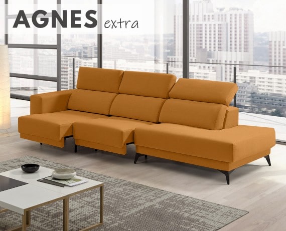 Sofá de tela Agnes Extra de StyleKomfort - principal
