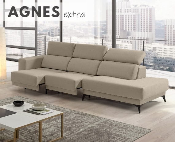 Sofá de tela Agnes Extra de StyleKomfort - principal