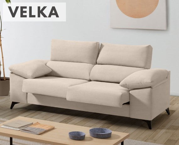 Sofá de tela Velka de HOME - principal