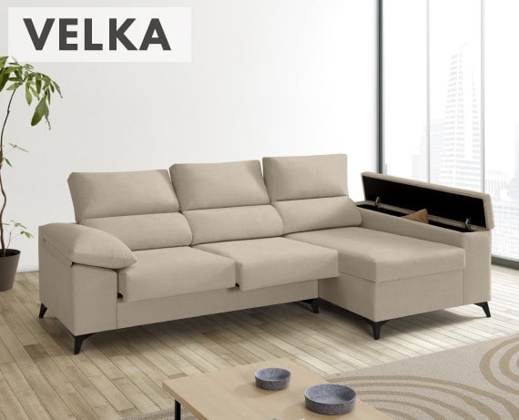 Sofá de tela Velka de HOME - principal
