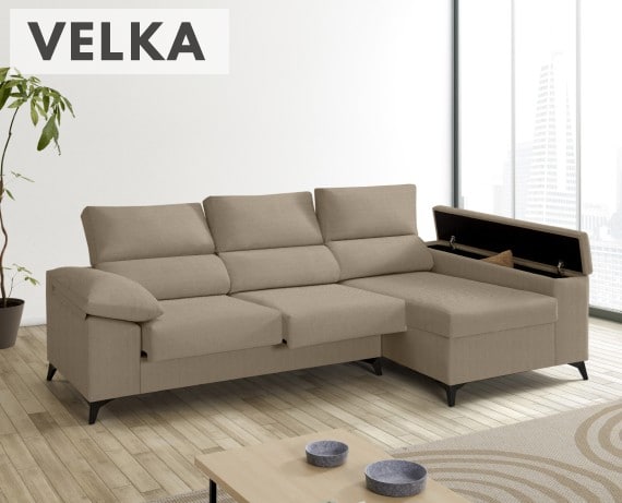 Sofá de tela Velka de HOME - principal