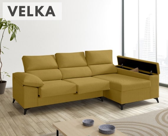 Sofá de tela Velka de HOME - principal