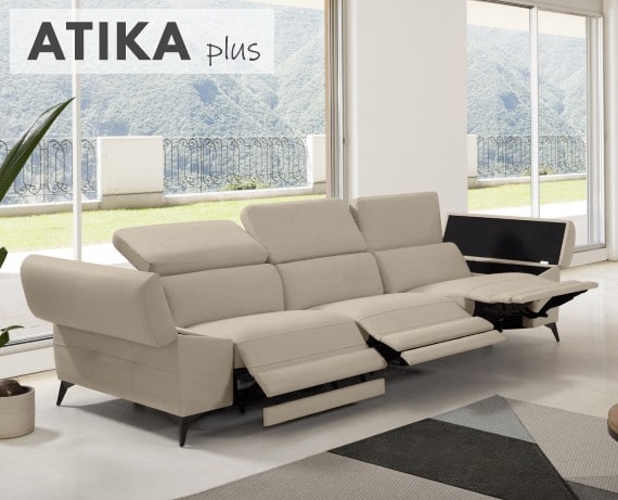 Sofá relax de tela Atika Plus de StyleKomfort - principal