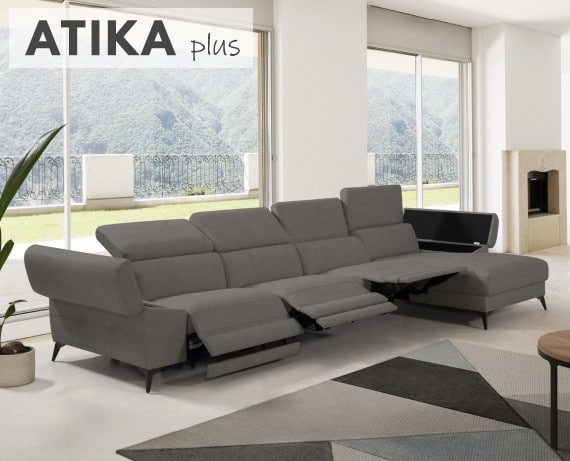 Sofá relax de tela Atika Plus de StyleKomfort - principal