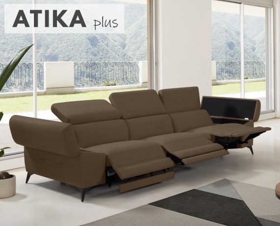 Sofá relax de tela Atika Plus de StyleKomfort - principal
