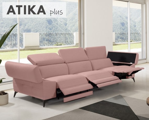 Sofá relax de tela Atika Plus de StyleKomfort - principal