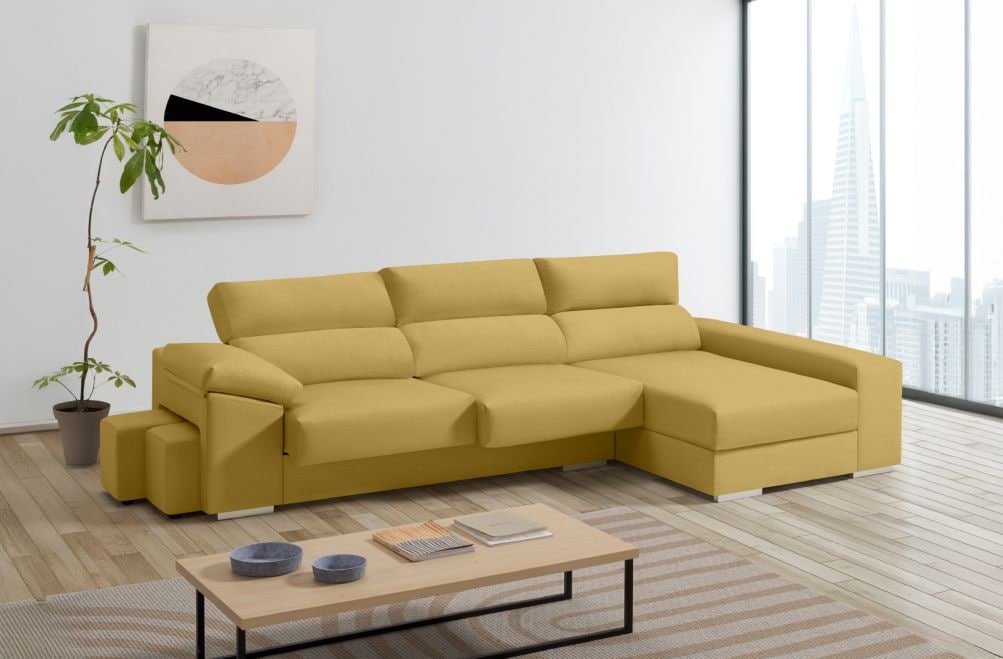 Sofá de tela Alvin de HOME - principal