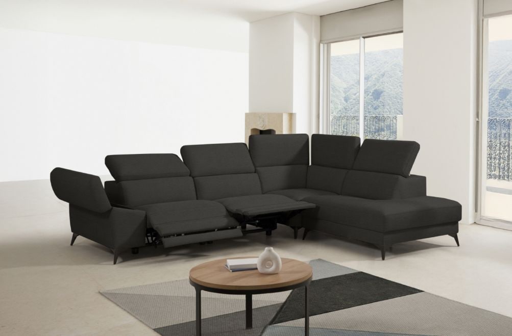 Sofá rinconera relax de tela Atika Lite de StyleKomfort - principal