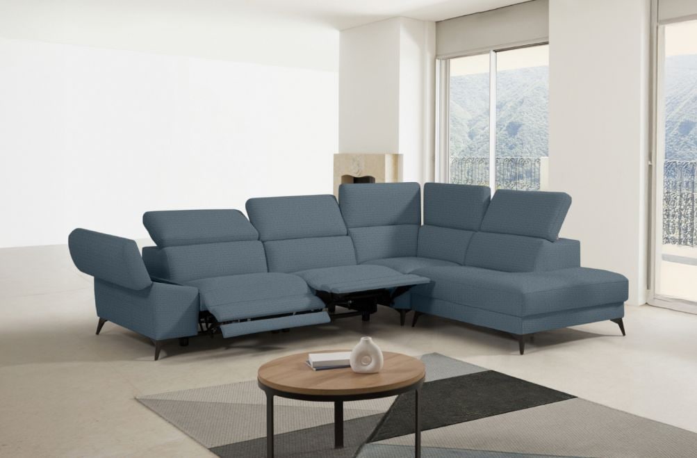 Sofá rinconera relax de tela Atika Lite de StyleKomfort - principal