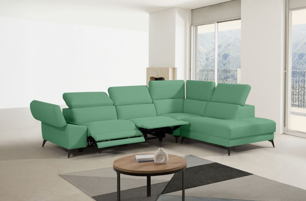 Sofá rinconera relax de tela Atika Lite de StyleKomfort - principal