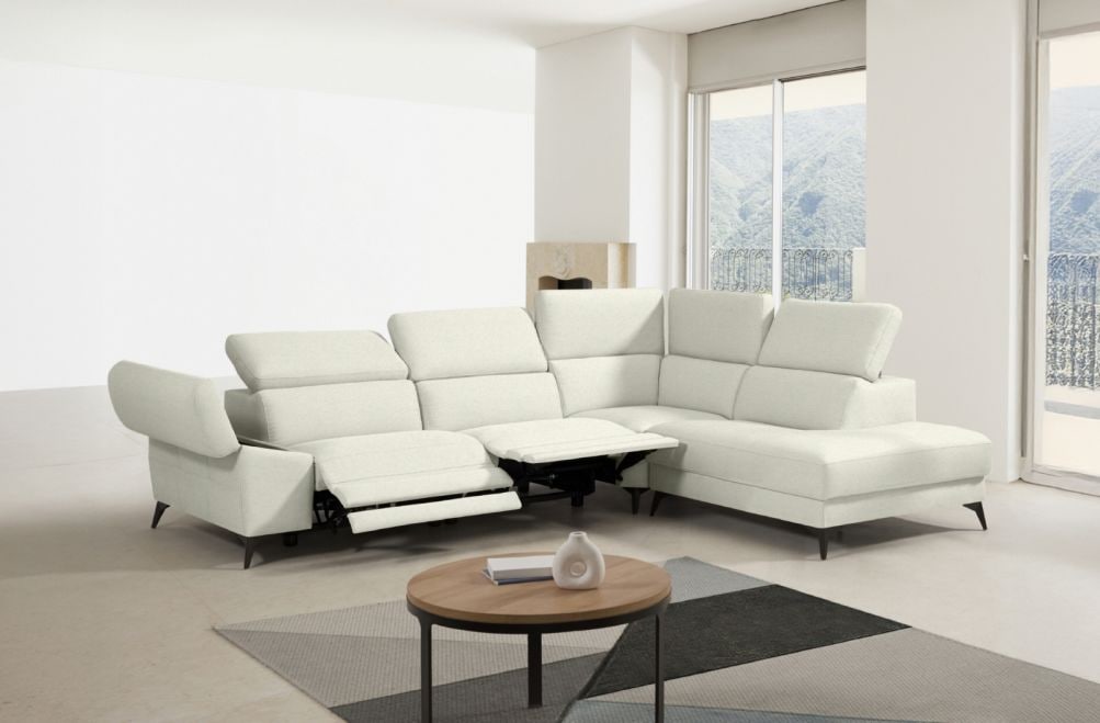 Sofá rinconera relax de tela Atika Lite de StyleKomfort - principal