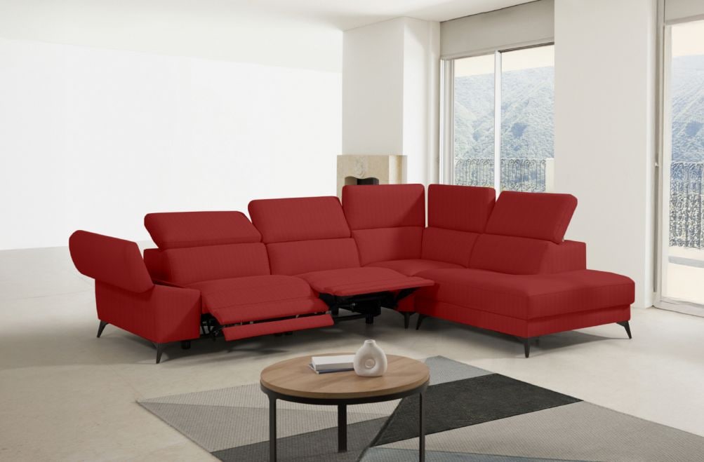 Sofá rinconera relax de tela Atika Lite de StyleKomfort - principal