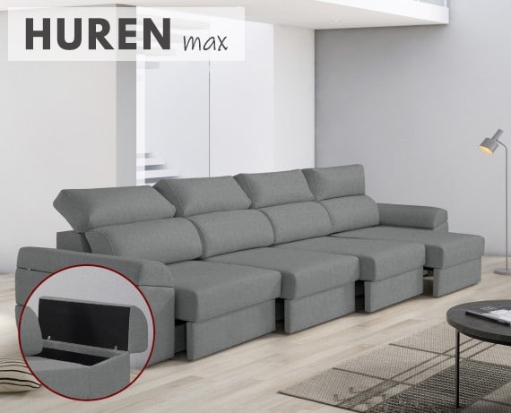 Sofá de tela Huren Max de HOME - principal
