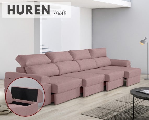 Sofá de tela Huren Max de HOME - principal