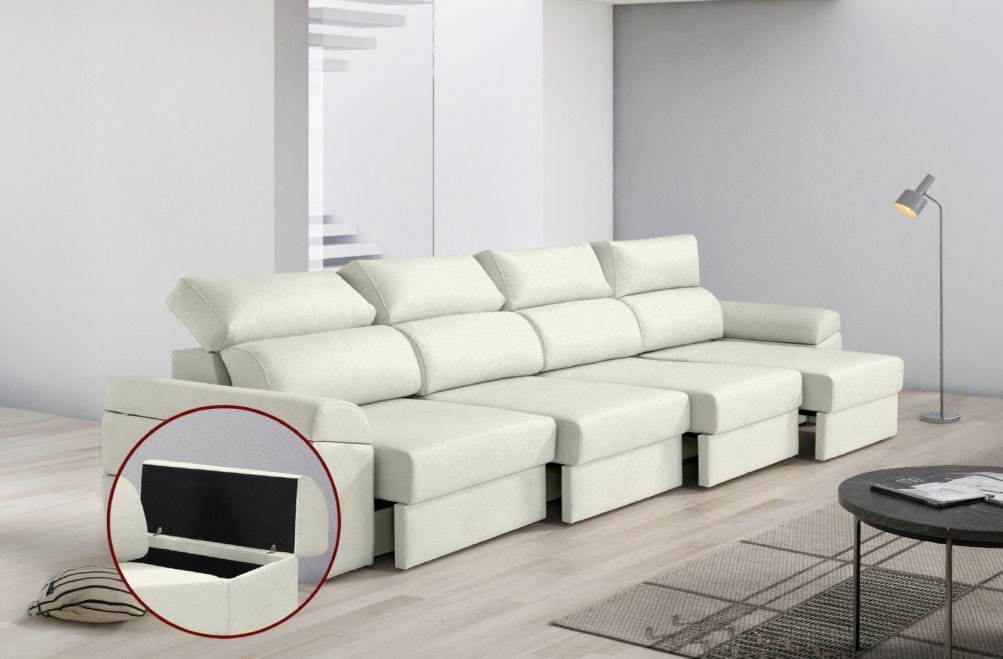 Sofá de tela Huren Max de HOME - principal