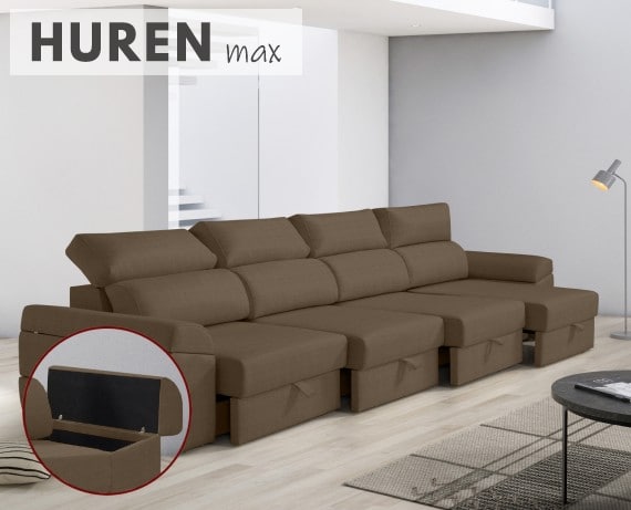 Sofá de tela Huren Max de HOME - principal