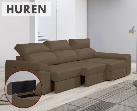 Sofá de tela Huren de HOME - principal