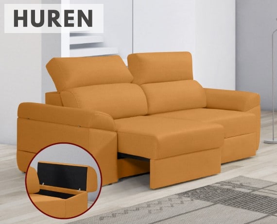 Sofá de tela Huren de HOME - principal