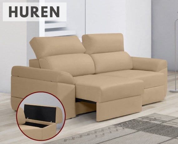Sofá de tela Huren de HOME - principal