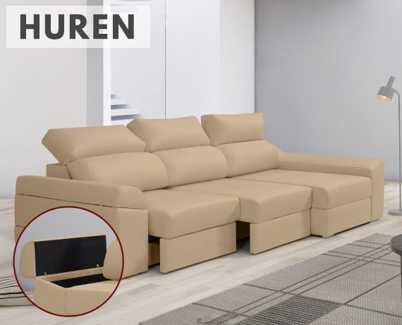 Sofá de tela Huren de HOME - principal
