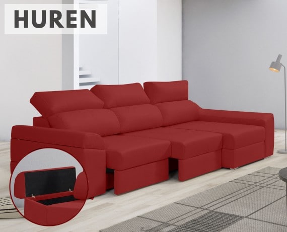 Sofá de tela Huren de HOME - principal
