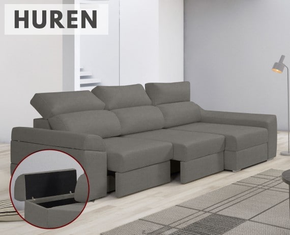 Sofá de tela Huren de HOME - principal