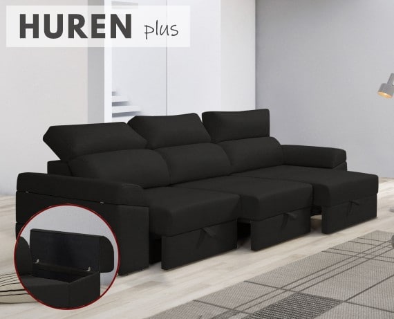 Sofá de tela Huren Plus de HOME - principal