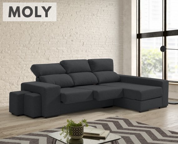 Sofá de tela Moly de HOME - principal