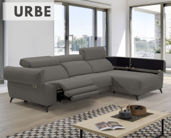 Sofá relax de tela Urbe de HOME - principal