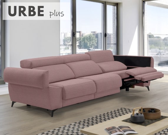 Sofá relax de tela Urbe Plus de HOME - principal