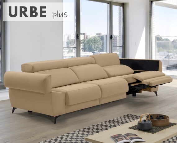 Sofá relax de tela Urbe Plus de HOME - principal