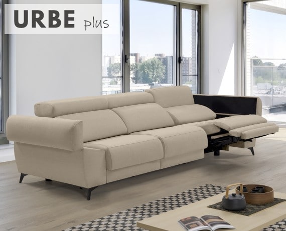 Sofá relax de tela Urbe Plus de HOME - principal