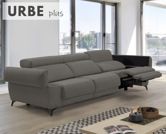 Sofá relax de tela Urbe Plus de HOME - principal