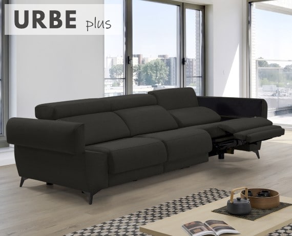 Sofá relax de tela Urbe Plus de HOME - principal