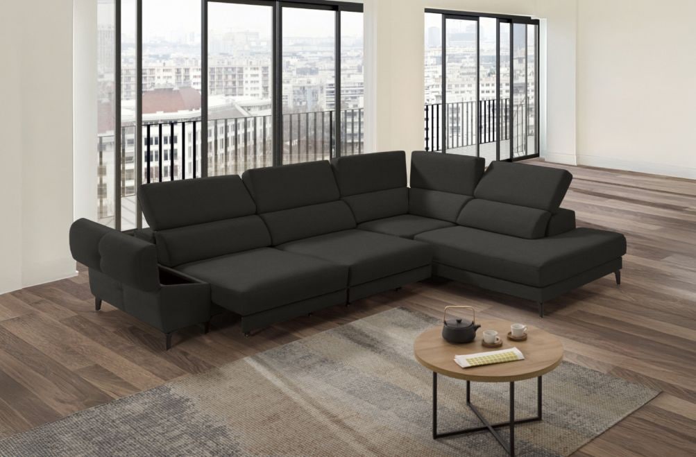 Sofá rinconera de tela Keiza Lite de StyleKomfort - principal