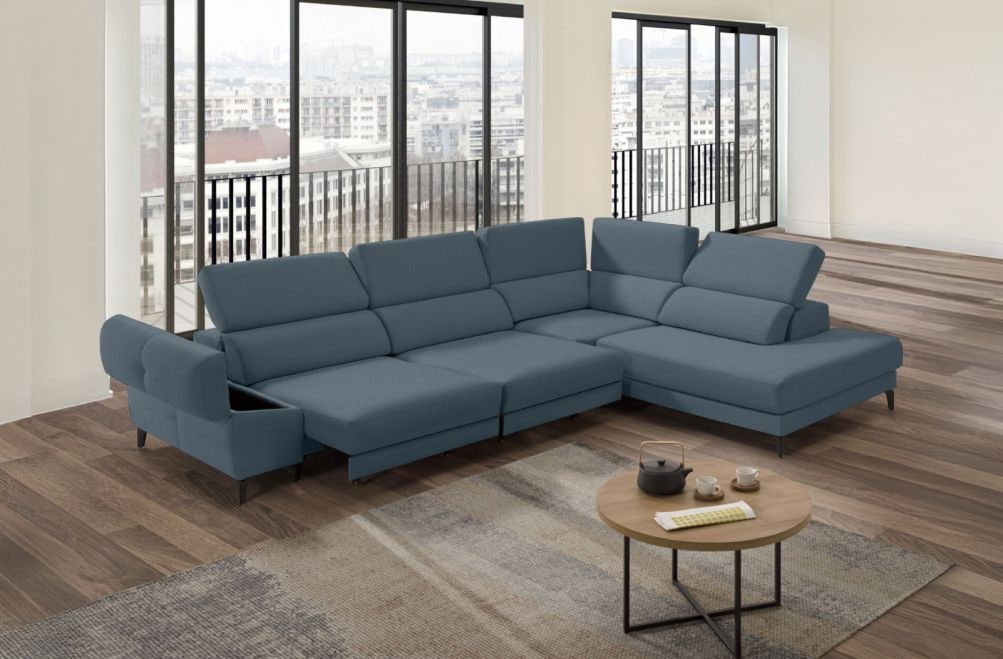 Sofá rinconera de tela Keiza Lite de StyleKomfort - principal