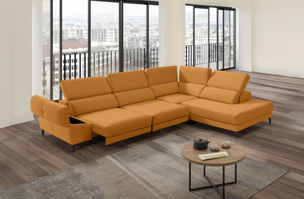 Sofá rinconera de tela Keiza Lite de StyleKomfort - principal