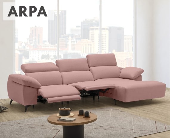 Sofá relax de tela Arpa de StyleKomfort - principal