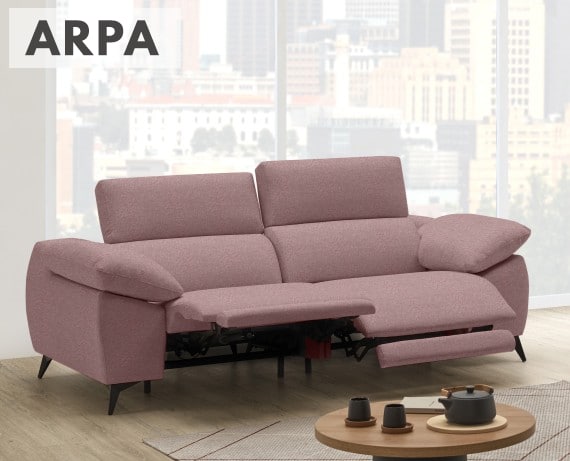 Sofá relax de tela Arpa de StyleKomfort - principal