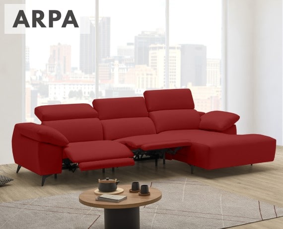 Sofá relax de tela Arpa de StyleKomfort - principal