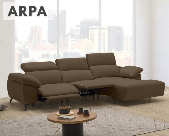 Sofá relax de tela Arpa de StyleKomfort - principal