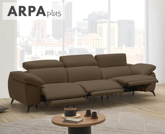 Sofá relax de tela Arpa Plus de StyleKomfort - principal