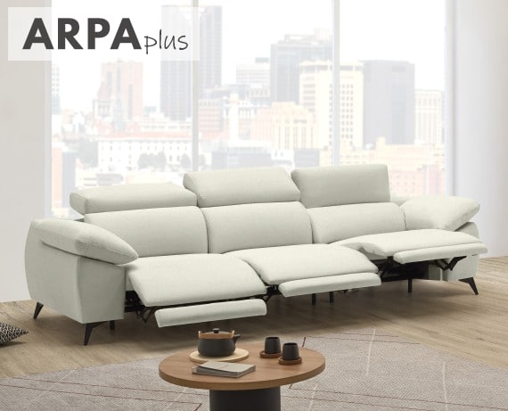 Sofá relax de tela Arpa Plus de StyleKomfort - principal