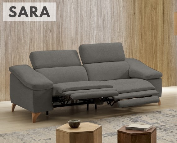 Sofá relax de tela Sara de StyleKomfort - principal