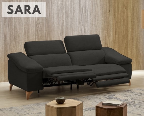 Sofá relax de tela Sara de StyleKomfort - principal