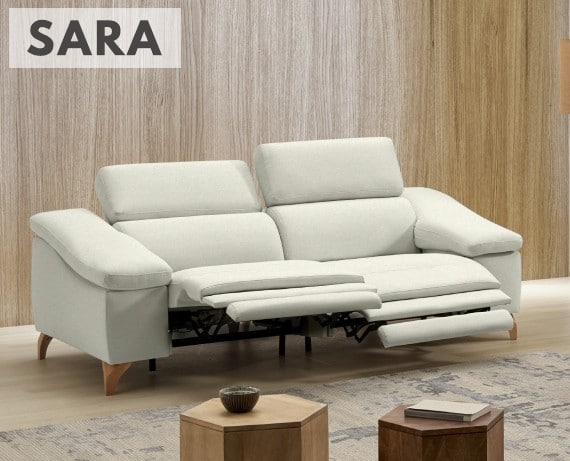 Sofá relax de tela Sara de StyleKomfort - principal