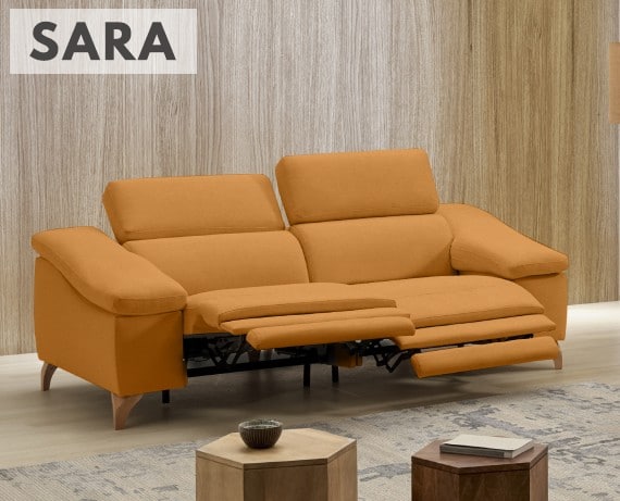 Sofá relax de tela Sara de StyleKomfort - principal