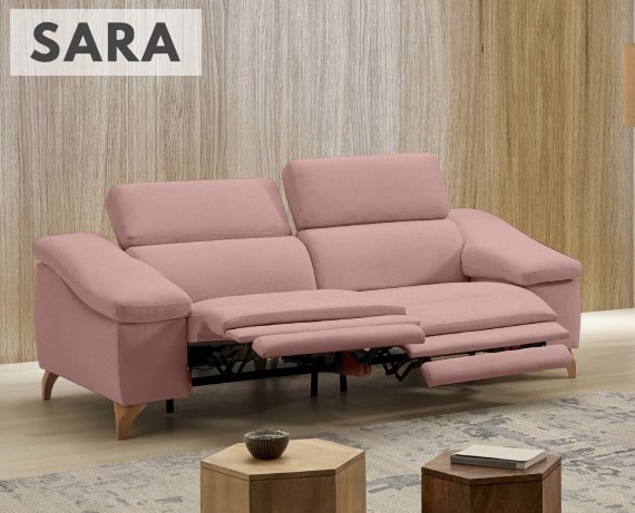 Sofá relax de tela Sara de StyleKomfort - principal