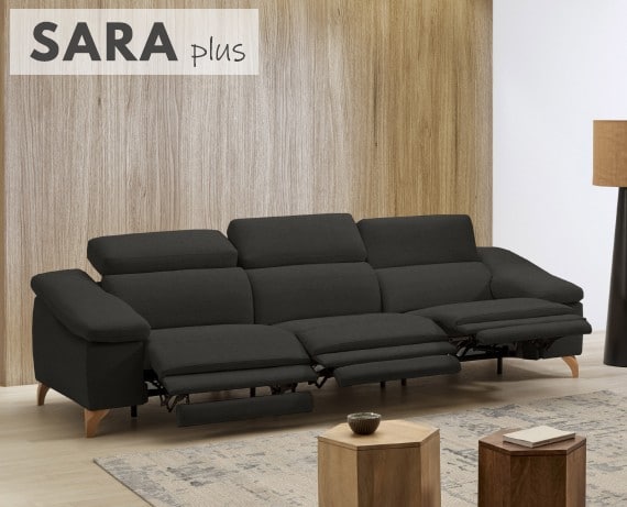 Sofá relax de tela Sara Plus de StyleKomfort - principal