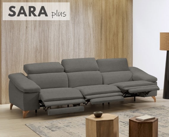 Sofá relax de tela Sara Plus de StyleKomfort - principal